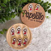 Load image into Gallery viewer, Charm Acrylic Gold for Bracelet, Heart of Jesus Charm for Necklaces, Acrylic Charm Bracelet for Women, Gift for Her, Christmas Gift