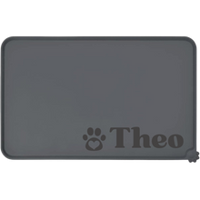 Load image into Gallery viewer, Custom Colors Pet Mat for Food and Water with Name, Personalized Silicone Pet Feeding Mat