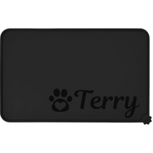 Load image into Gallery viewer, Custom Colors Pet Mat for Food and Water with Name, Personalized Silicone Pet Feeding Mat