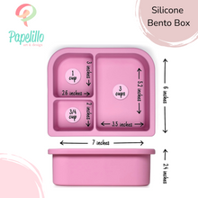 Load image into Gallery viewer, Customized Silicone Bento Boxes, Kid's Lunchboxes, Personalized Name Lunch Box, Back to School Lunch, Divided Food Container, Food Storage