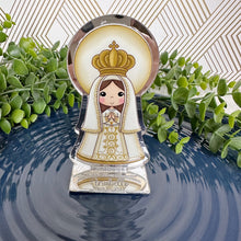 Load image into Gallery viewer, Custom Acrylic Stand Virgin of the Valley, Personalized Centerpiece, Baptism, Gift Personalized