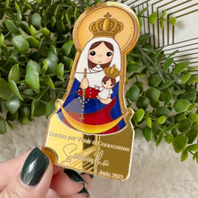 Load image into Gallery viewer, Custom Magnets Virgin of Chiquinquira, Personalized Fridge Magnets, Baptism Gift Personalized