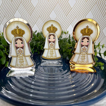 Load image into Gallery viewer, Custom Acrylic Stand Virgin of the Valley, Personalized Centerpiece, Baptism, Gift Personalized
