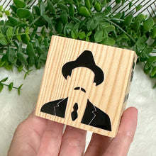 Load image into Gallery viewer, Baby Shower Favors, Handmade Wooden Candle Holder, Personalized Tealight Holder, Baptism Candle Favor, Confirmation, Jose Gregorio Hernandez