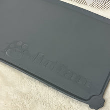 Load image into Gallery viewer, Custom Colors Pet Mat for Food and Water with Name, Personalized Silicone Pet Feeding Mat