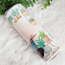 Load image into Gallery viewer, Namaste Yoga Tumbler, Meditate Cup, Yoga Lover Drinking Cups, Yoga Gift 20oz, Custom Yoga Tumbler, Meditation Girl