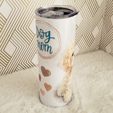 Load image into Gallery viewer, Dog Personalized Tumbler, Golden Dodle, Double Wall Insulated, Gift, Tumbler with Lid & Straw, Custom Tumbler