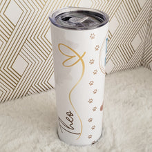 Load image into Gallery viewer, Dog Personalized Tumbler, Golden Dodle, Double Wall Insulated, Gift, Tumbler with Lid & Straw, Custom Tumbler