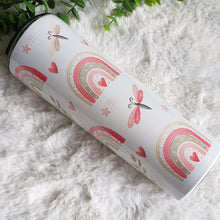 Load image into Gallery viewer, Butterfly Skinny Tumbler, Butterfly Cup With Straw, Drinking Cup, Party Birthday Gift, Lover Gifts, 20oz Stainless Steel