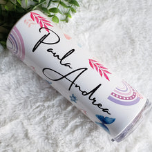 Load image into Gallery viewer, Personalized Girl Name Rainbow, Skinny Tumbler Cute, Drinking Cups, Water Bottle, Birthday Gift, Travel Girls, 20oz Stainless Steel