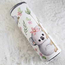 Load image into Gallery viewer, Koala Personalized Tumbler, Drinking Cups, Water Bottle Custom, Cute Animals, Party Birthday Gift, 20oz Stainless Steel