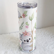 Load image into Gallery viewer, Koala Personalized Tumbler, Drinking Cups, Water Bottle Custom, Cute Animals, Party Birthday Gift, 20oz Stainless Steel