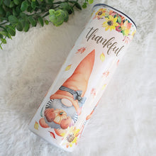 Load image into Gallery viewer, Fall Gnome Tumbler, Thanksgiving Tumbler, Pumpkin Drinking Cups With Straw, Personalized Party Thanksgiving 20oz