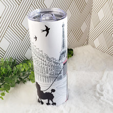 Load image into Gallery viewer, Shabby Chic Vintage Paris Sublimation Tumbler Stainless Steel 20oz