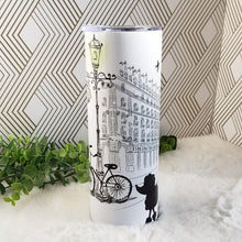 Load image into Gallery viewer, Shabby Chic Vintage Paris Sublimation Tumbler Stainless Steel 20oz