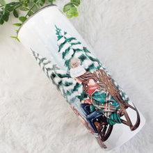 Load image into Gallery viewer, Winter Merry Christmas Tumbler, Stainless Steel, Gifts Christmas, Skinny Drinking Cups, Personalized Gift Trip, New Year Sublimation