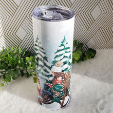 Load image into Gallery viewer, Winter Merry Christmas Tumbler, Stainless Steel, Gifts Christmas, Skinny Drinking Cups, Personalized Gift Trip, New Year Sublimation