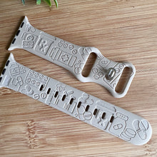 Load image into Gallery viewer, Pharmacist watch Band engraved watch Band Personalized Pharmacist Watch Band Monogrammed Silicone Band engraved pharmacy watch band