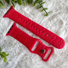 Load image into Gallery viewer, Yorkshire Terrier watch Band engraved watch Band Personalized Mom Dog Watch Band Monogrammed Silicone Band engraved Pet Lover watch band