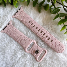 Load image into Gallery viewer, French Bulldog watch Band engraved watch Band Personalized Mom Dog Watch Band Monogrammed Silicone Band engraved Pet Lover watch band