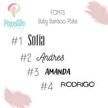 Load image into Gallery viewer, Personalised Cloud Bamboo Plate, Baby Feeding Plate Set With Silicone Suction, Spoon, Weaning, Baby Gift