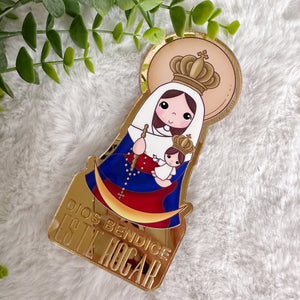 Custom Magnets Virgin of Chiquinquira, Personalized Fridge Magnets, Baptism Gift Personalized