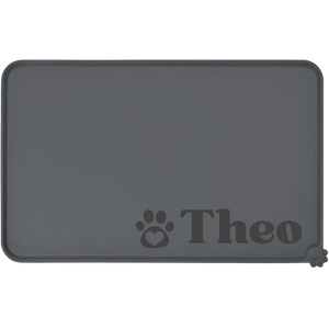 Custom Colors Pet Mat for Food and Water with Name, Personalized Silicone Pet Feeding Mat