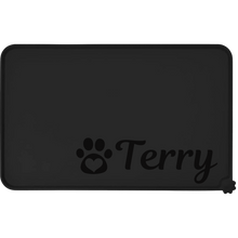 Load image into Gallery viewer, Custom Colors Pet Mat for Food and Water with Name, Personalized Silicone Pet Feeding Mat
