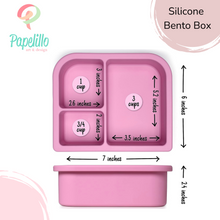 Load image into Gallery viewer, Customized Silicone Bento Boxes, Kid&#39;s Lunchboxes, Personalized Name Lunch Box, Back to School Lunch, Divided Food Container, Food Storage
