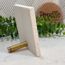 Load image into Gallery viewer, Personalized Baptism Gift Girl, Natural Travertine Stone Christening Gifts, Baptism Gifts for Goddaughter, Unique Baptism Gift Baby Idea
