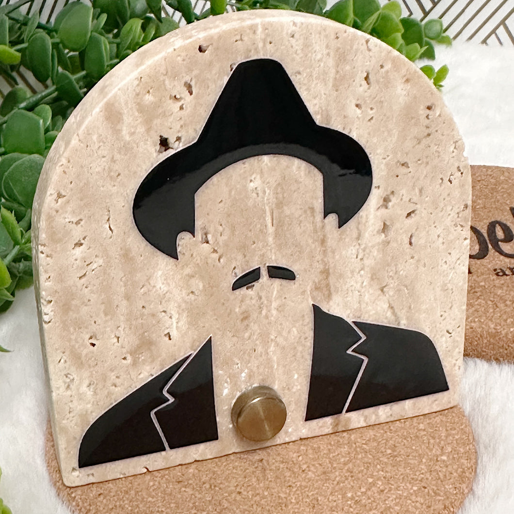 Personalized Baptism Gift José Gregorio Hernández, Arch Natural Travertine Stone Christening, Baptism Gifts for Goddaughter, Unique Baptism