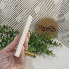 Load and play video in Gallery viewer, Personalized Baptism Gift Girl, Natural Travertine Stone Christening Gifts, Baptism Gifts for Goddaughter, Unique Baptism Gift Baby Idea
