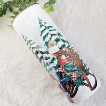 Load image into Gallery viewer, Winter Merry Christmas Tumbler, Stainless Steel, Gifts Christmas, Skinny Drinking Cups, Personalized Gift Trip, New Year Sublimation
