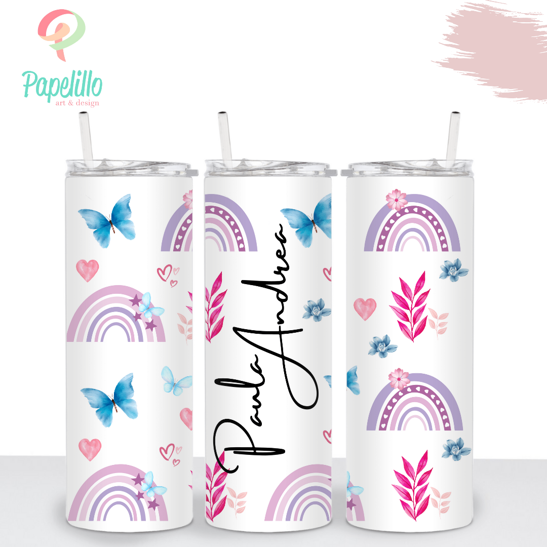 Retro Happy Smile Face Tumbler, Insulated Cup, Drinking Cups Personali –  Papelillo Art Design