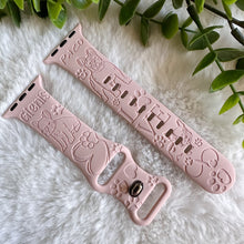 Load image into Gallery viewer, French Bulldog watch Band engraved watch Band Personalized Mom Dog Watch Band Monogrammed Silicone Band engraved Pet Lover watch band

